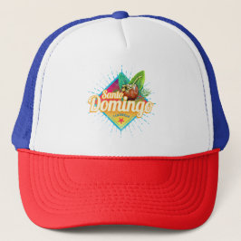 Gorra De Camionero Retro de Santo Domingo Caribe República Dominicana