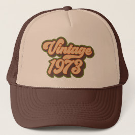 Gorra de camionero Retro Earth Tones Vintage 1973
