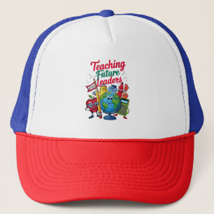 Gorra De Camionero Retro Enseñanza Líderes Futuros Profesor Escuela 