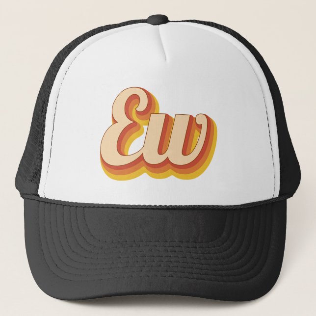 Gorra De Camionero Retro Ew (Anverso)