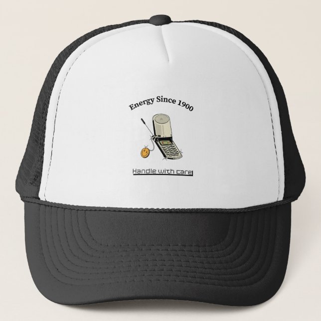 Gorra de camionero retro – Gorra estética de energ (Anverso)