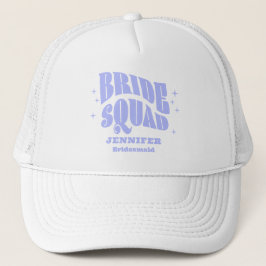 Gorra De Camionero Retro Groovy Bachelorette Bride la Brigada