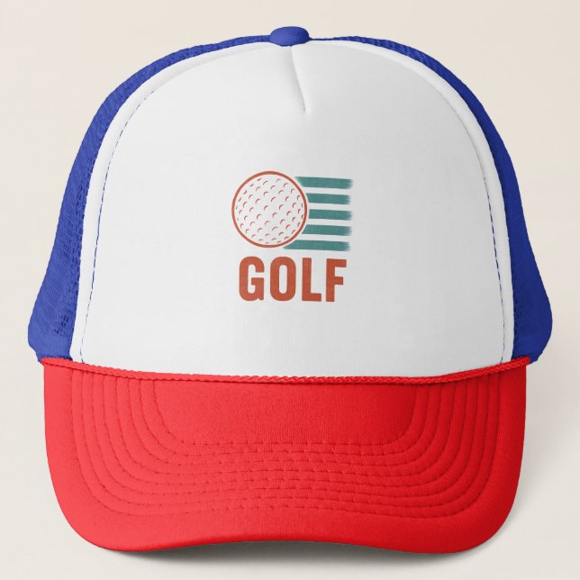 Gorra De Camionero Retro Grunge Golf (Anverso)
