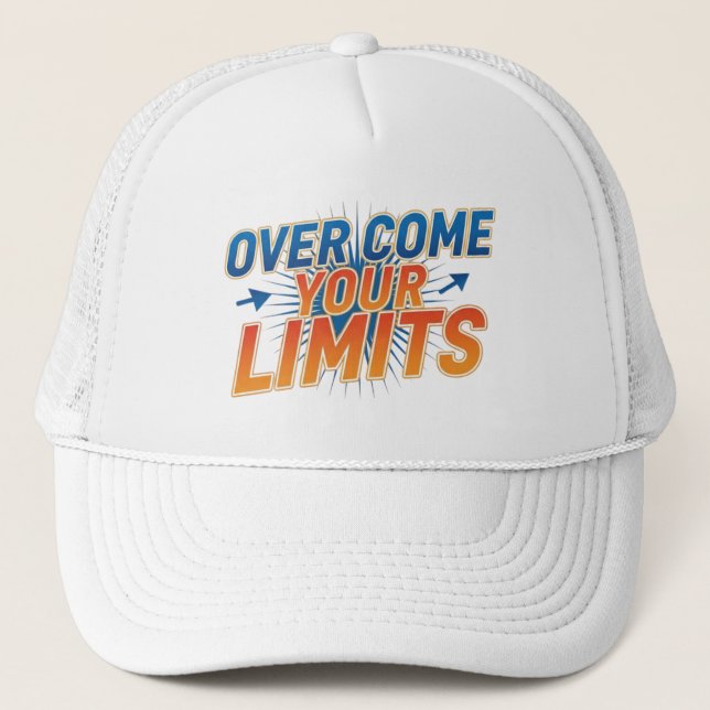 Gorra De Camionero Retro Motivational Burst Design (Anverso)