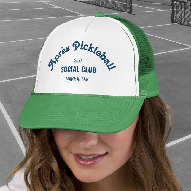 Gorra De Camionero Retro Navy Après Pickle Ball Social Club Green  (Subido por el creador)