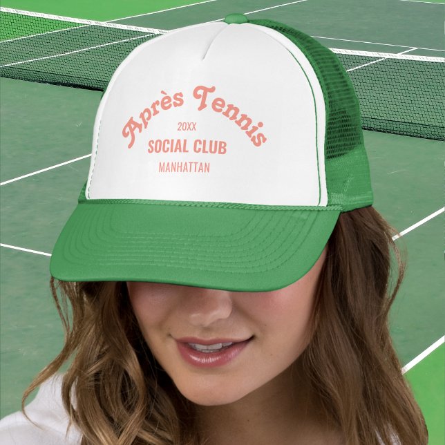 Gorra De Camionero Retro Pink Après Tennis Social Club Custom Green  (Subido por el creador)