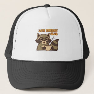 Gorra De Camionero Retro Raccoon Low Energy Trucker Hat