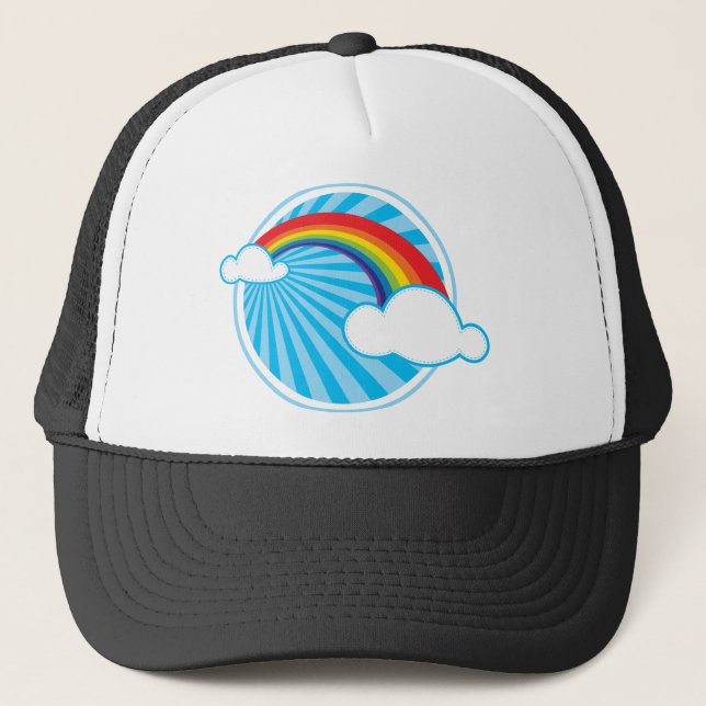 GORRA DE CAMIONERO RETRO RAINBOW (Anverso)
