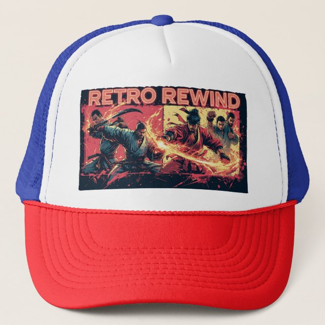 Gorra De Camionero Retro Rewind Samurai (Anverso)