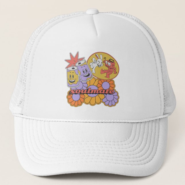Gorra De Camionero Retro soulmate 80 (Anverso)