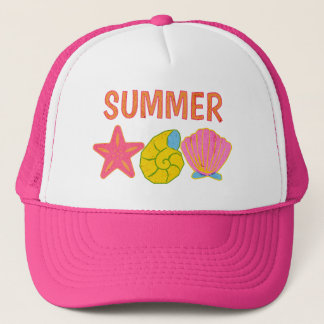 Gorra De Camionero Retro Summer Sea Shells