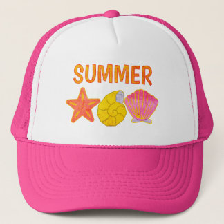 Gorra De Camionero Retro Summer Seashells 