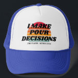 Gorra De Camionero Retro Sunset Vacation 50 60th 70th Birthday Squad<br><div class="desc">Retro Sunset Vacation 50 60th 70th Birthday Squad Hat</div>