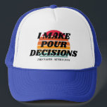 Gorra De Camionero Retro Sunset Vacation 50 60th 70th Birthday Squad<br><div class="desc">Retro Sunset Vacation 50 60th 70th Birthday Squad Hat</div>