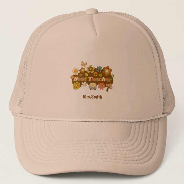 Gorra De Camionero Retro Teacher Hat (Anverso)