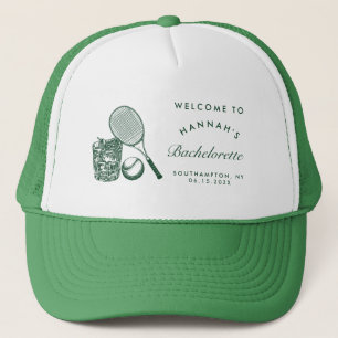 Gorra De Camionero Retro Verde Último Swing Antes De La Ropa De Tenis