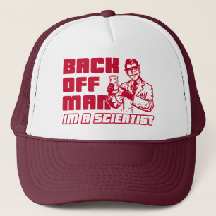 Gorra De Camionero Retroceda al hombre, yo son un científico