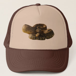 Gorra De Camionero Retroceda o morderé Cha, serpiente de cascabel