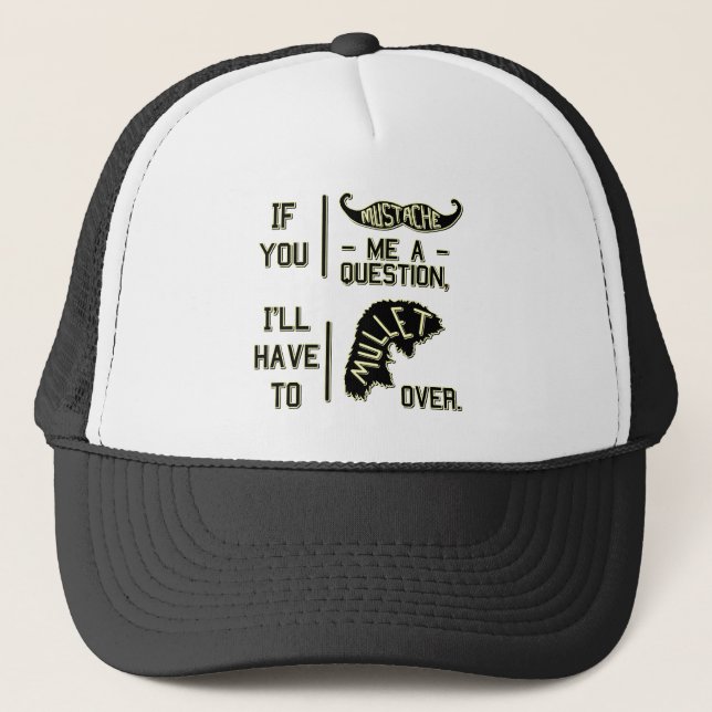 Gorra De Camionero Retruécano divertido del chiste del salmonete de (Anverso)