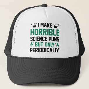 Gorra De Camionero Retruécanos horribles de la ciencia