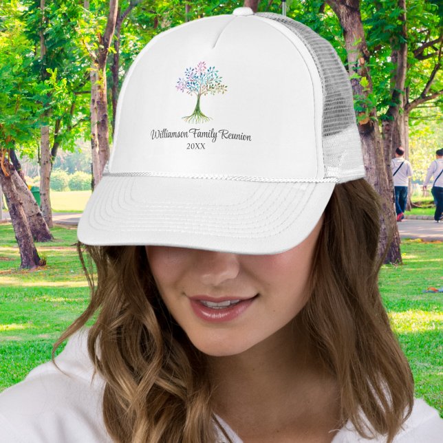 Gorra De Camionero Reunión de familia de árbol familiar personalizada (Subido por el creador)