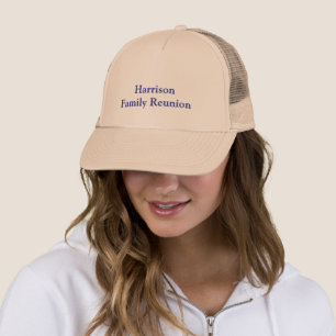 Gorra De Camionero Reunión Familiar Personalizada Clásica de Color Ca