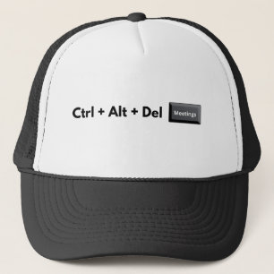 Gorra De Camionero Reuniones Geeky Control Alt Del