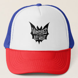 Gorra De Camionero Revelería Nocturna: Bash de Halloween de vampiros