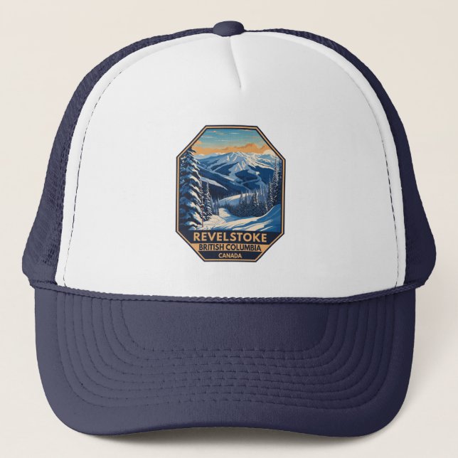 Gorra De Camionero Revelstoke Canada Winter Vintage (Anverso)