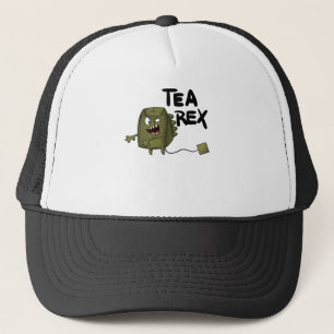 Gorra De Camionero rex de té, dinosaurio divertido