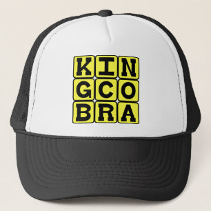 Gorra De Camionero Rey Cobra, serpiente mortal