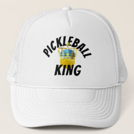Gorra De Camionero Rey De Baloncesto, Baloncesto Amarillo Con Una Cor