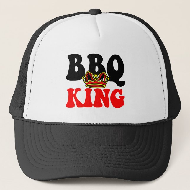 Gorra De Camionero Rey de la barbacoa (Anverso)