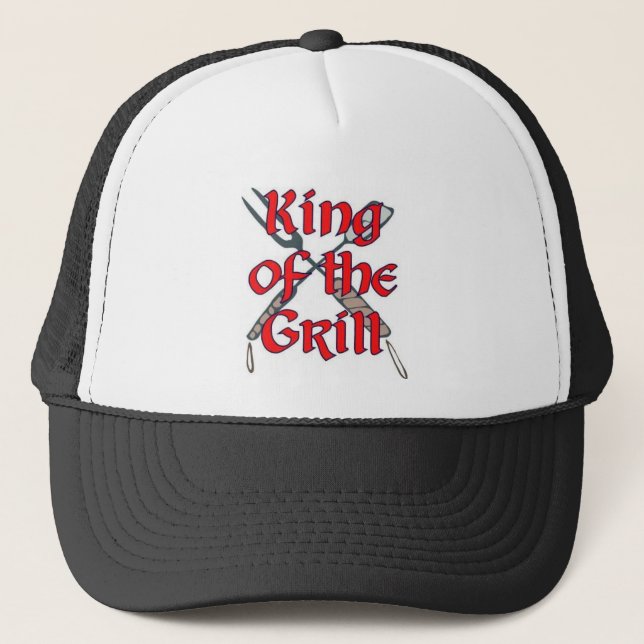 Gorra De Camionero Rey de la parrilla (Anverso)