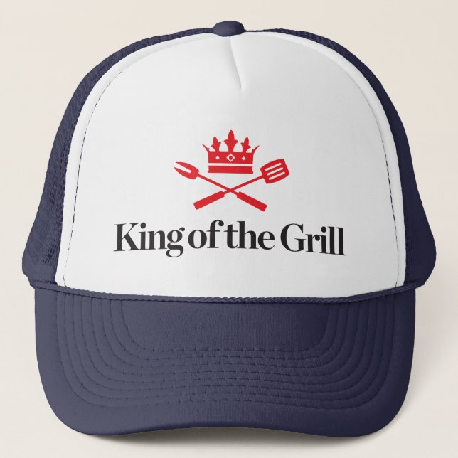 Gorra De Camionero Rey de la parrilla (Anverso)