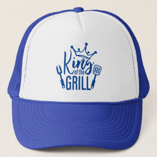 Gorra De Camionero Rey de la tipografía de la parrilla