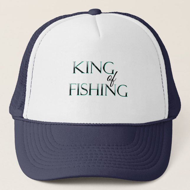 Gorra De Camionero Rey de Pesca (Anverso)