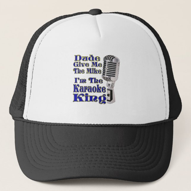 Gorra De Camionero Rey del Karaoke (Anverso)