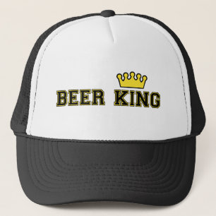 Gorra De Camionero Rey Hat de la cerveza con la corona