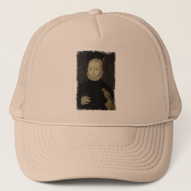 Gorra De Camionero Rey James VI con Halcón Espumoso - 1574 (Anverso)