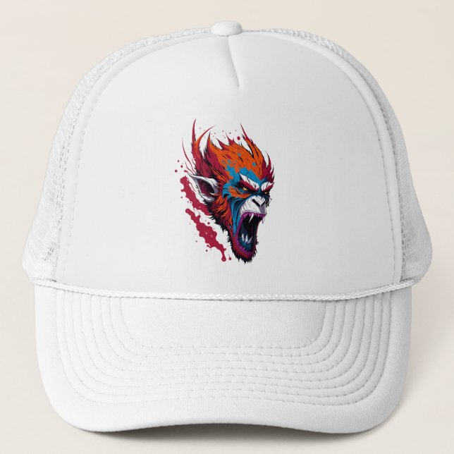 Gorra De Camionero Rey Mono del diablo (Anverso)
