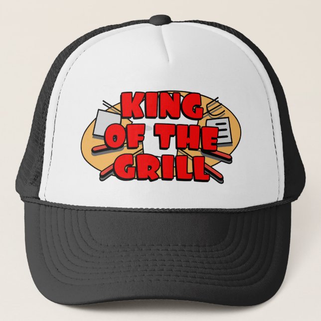 Gorra De Camionero Rey Of The Grill (Anverso)