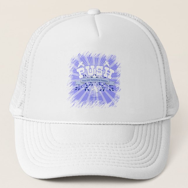 Gorra De Camionero Rezar Hasta que Algo Sucedga (Anverso)