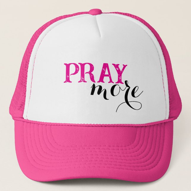 Gorra De Camionero Rezar Más (Anverso)