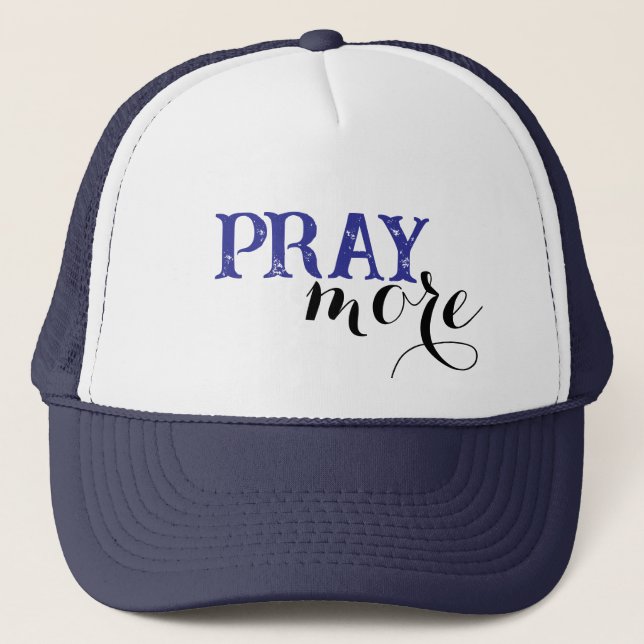 Gorra De Camionero Rezar Más (Anverso)