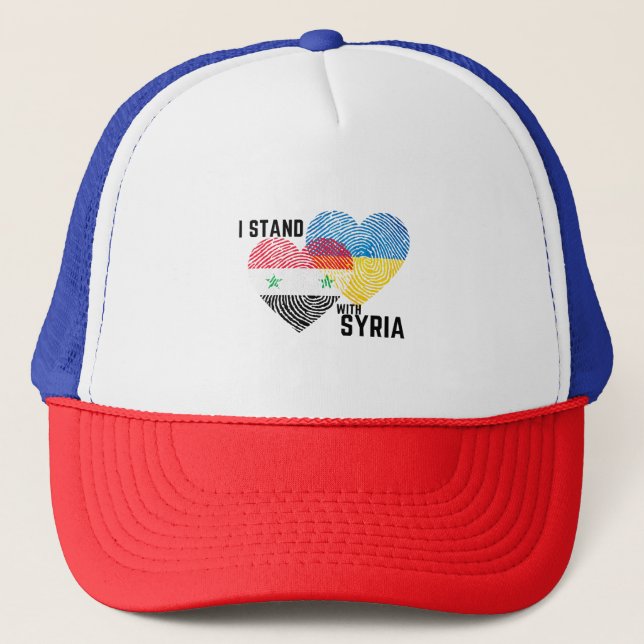 Gorra De Camionero Rezar por Siria (Anverso)