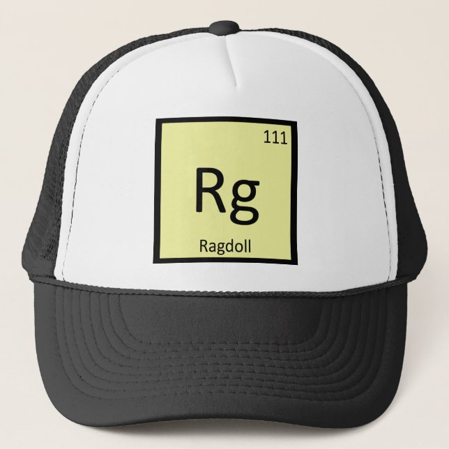 Gorra De Camionero Rg - Elemento de tabla periódica de química del ga (Anverso)