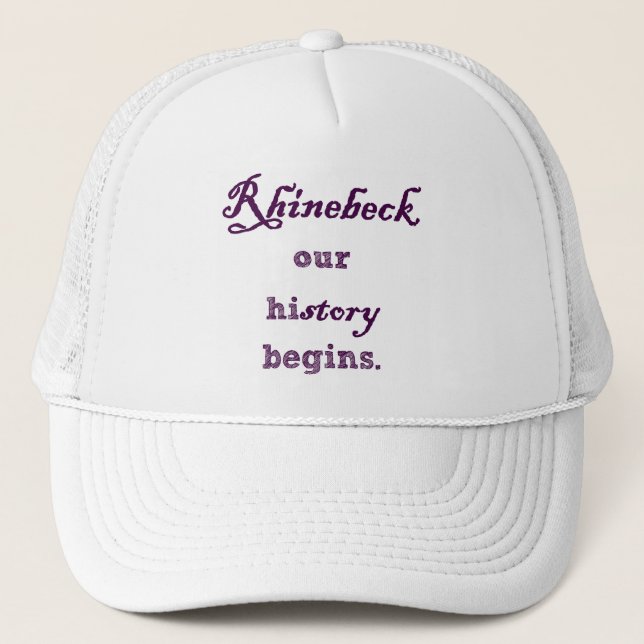 Gorra De Camionero Rhinebeck, mi historia comienza aquí (Anverso)