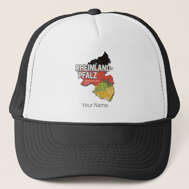 Gorra De Camionero Rhineland-Palatinate Alemania RLP (Anverso)