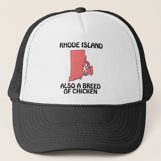 Gorra De Camionero Rhode Island - También una raza de pollo (Anverso)